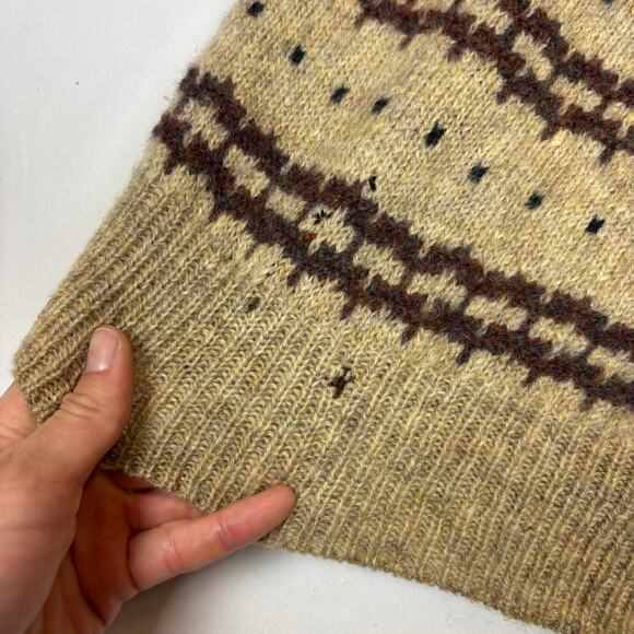 Vintage Pendleton Lobo Wool Fair Isle Sweater Women's Medium Cottage - Picture 7 of 10